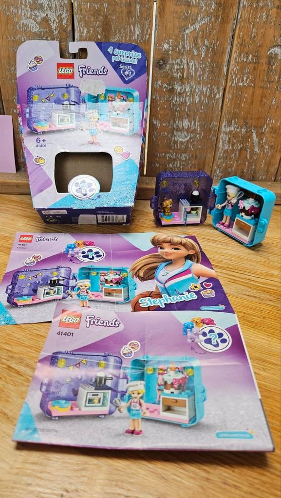 Lego Friends 41401 Stephanie's Speelkubus - Compleet!, Gebruikt, Lego, Friends, Ophalen of Verzenden