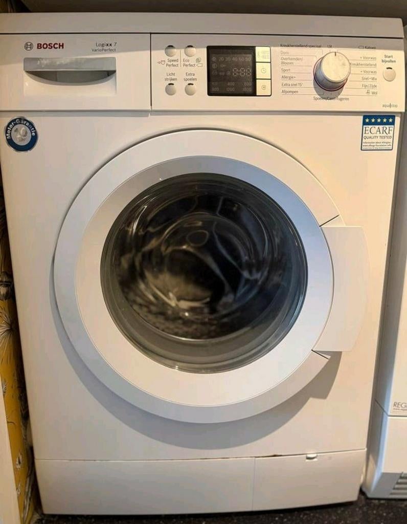 Bosch Wasmachine, Witgoed en Apparatuur, Wasmachines, Gebruikt, Voorlader, 6 tot 8 kg, 85 tot 90 cm, 1200 tot 1600 toeren, Energieklasse A of zuiniger