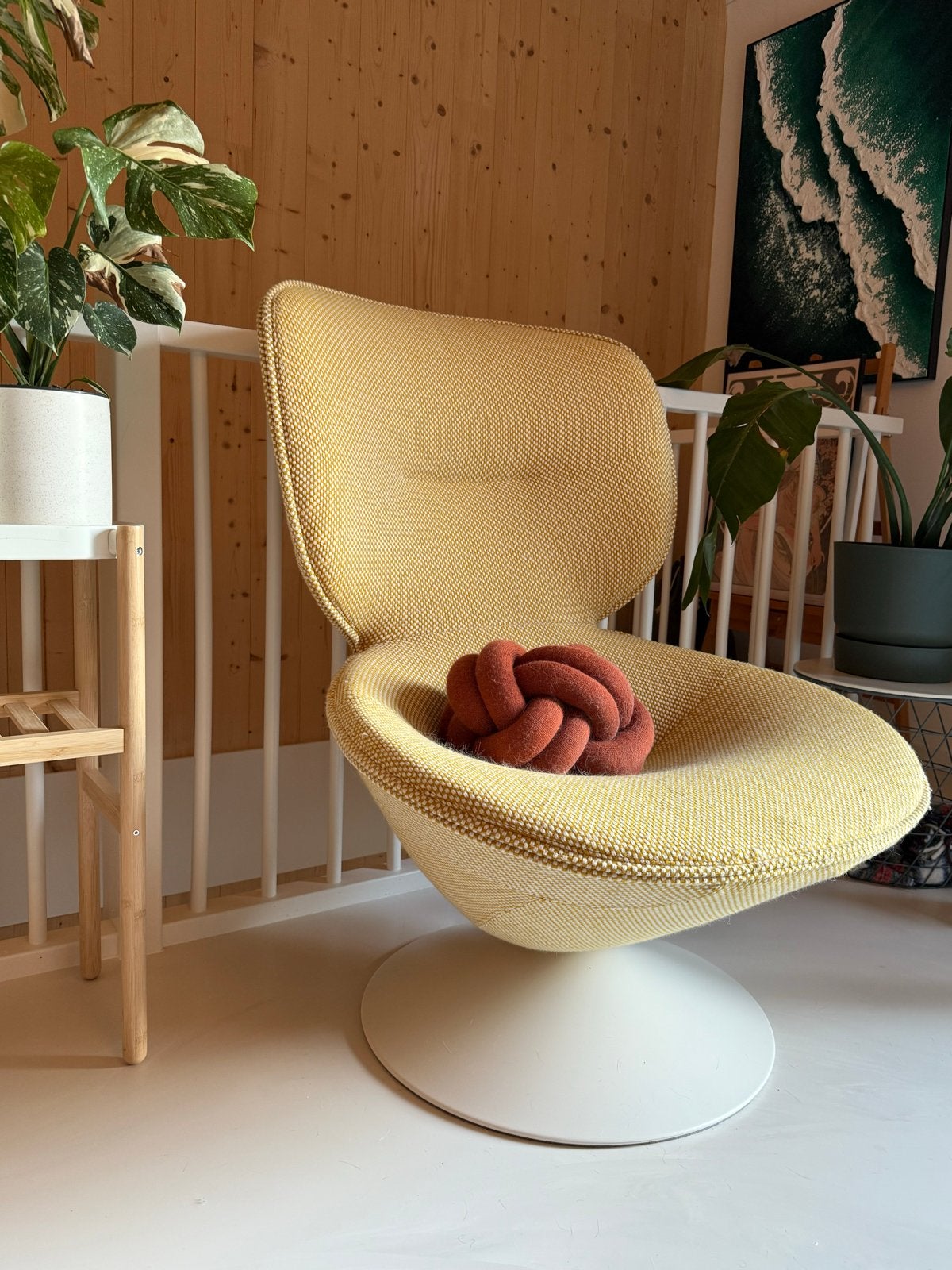 Artifort Moon Fauteuil - Patrick Norguet Design, Ophalen, Zo goed als nieuw, Stof, 75 tot 100 cm