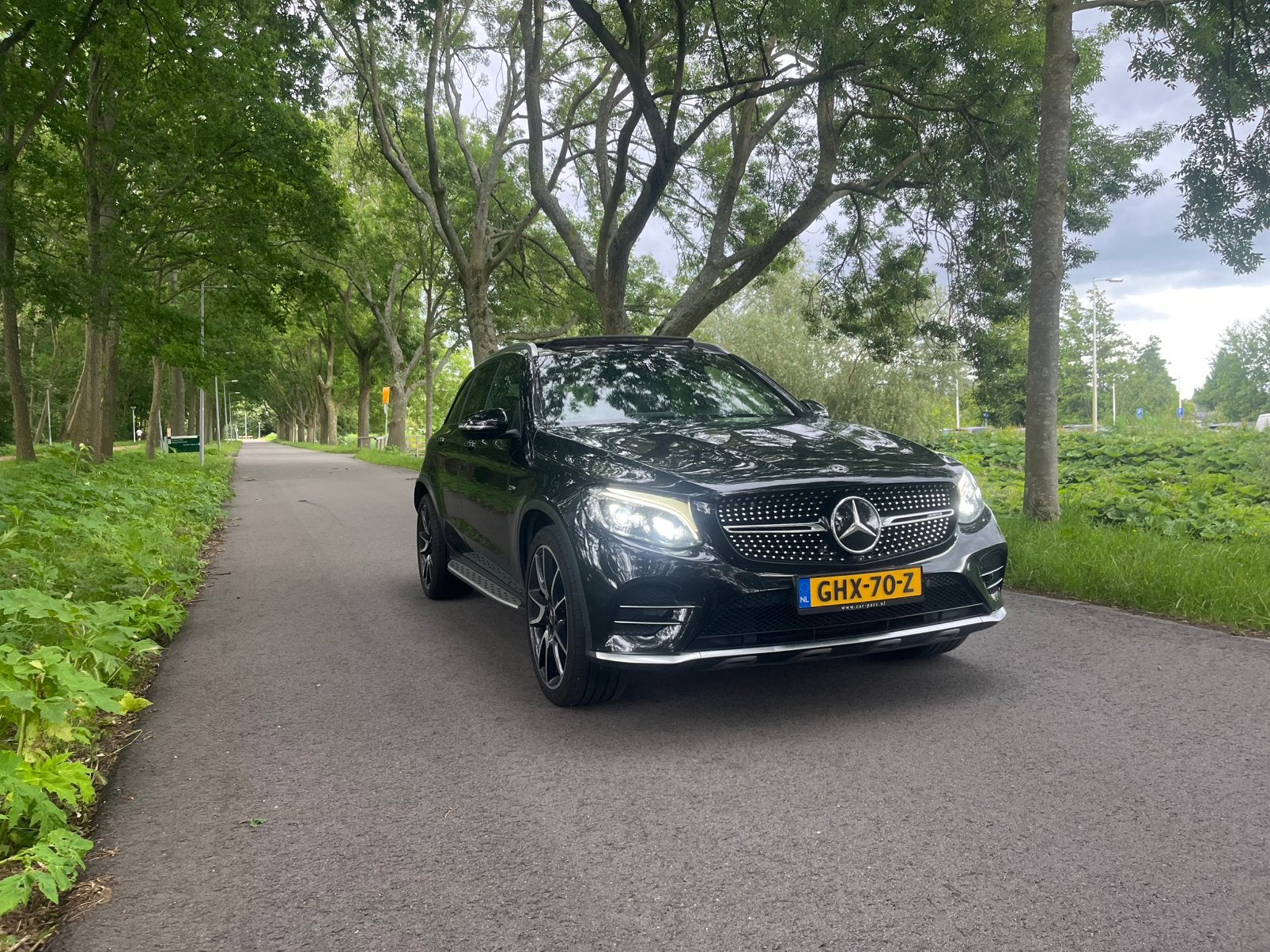 Mercedes-Benz GLC AMG 43 367pk 4MATIC 9G-TRONIC 2016 Zwart, Auto's, Mercedes-Benz, Automaat, 367 pk, GLC, Vierwielaandrijving