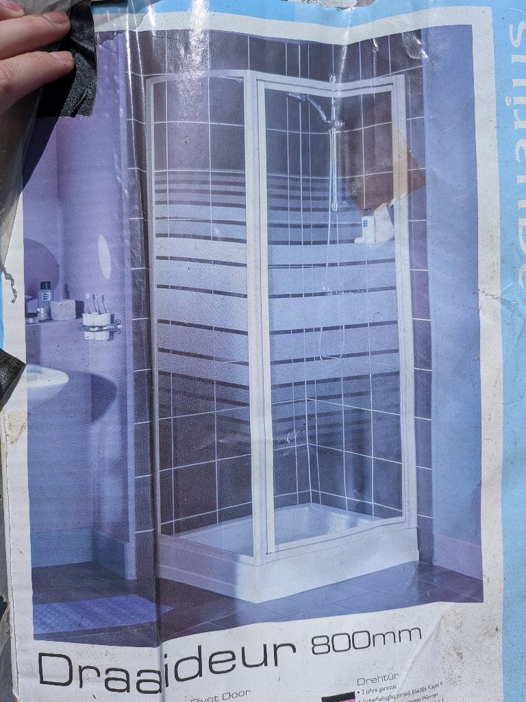 Nieuwe douchedeur - Draaideur - 80cm, Ophalen, Overige typen, Nieuw, 50 tot 100 cm