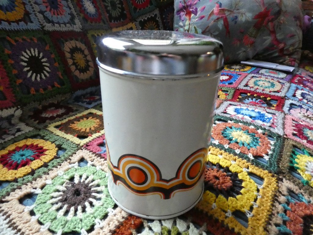 Leuke vintage voorraadbus blik sixties Brabantia Bayon, Verzamelen, Retro, Ophalen of Verzenden, Huis en Inrichting