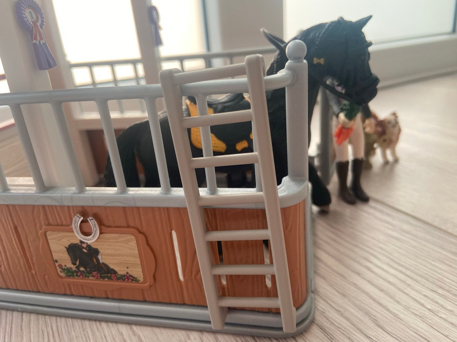 Schleich Horse Club Box met paard en ruiter, Ophalen, Zo goed als nieuw