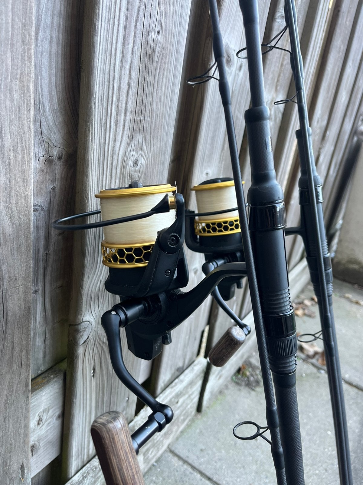 2x Nash Scope 9ft 3lb met Nash Scope GTL 8000, Watersport en Boten, Ophalen of Verzenden, Zo goed als nieuw, Complete set
