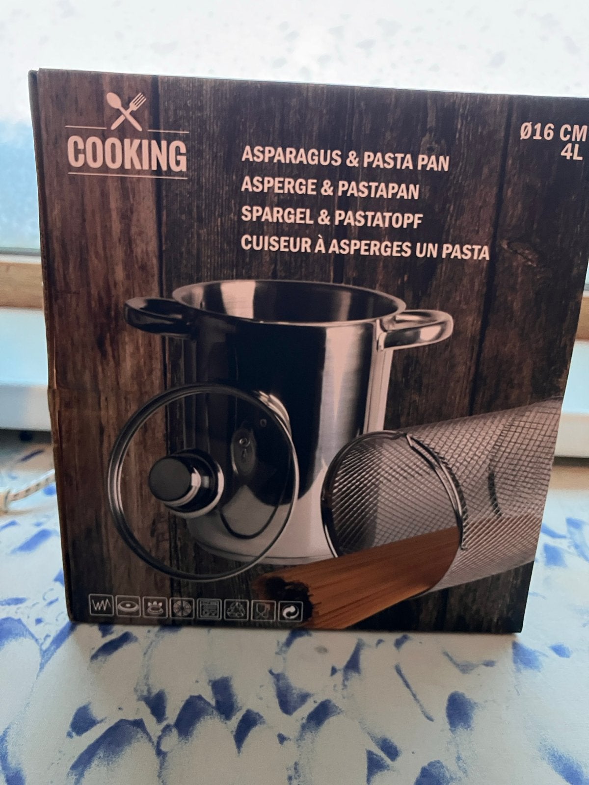 Cooking Asperge & Pasta Pan - Ø16 CM, 4L, Ophalen, Nieuw, Rvs, Kookpan