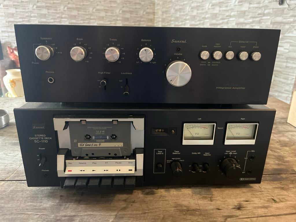 Sansui AU-3900 Versterker & SC-1110 Cassettedeck Set, Audio, Tv en Foto, Stereo-sets, Overige merken, Gebruikt, Cassettedeck, Losse componenten