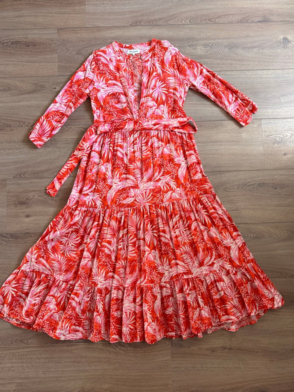 Lolly's Laundry Maxi Jurk, Rood, Katoen Viscose, Maat 38/40 (M), Ophalen of Verzenden, Zo goed als nieuw, Rood