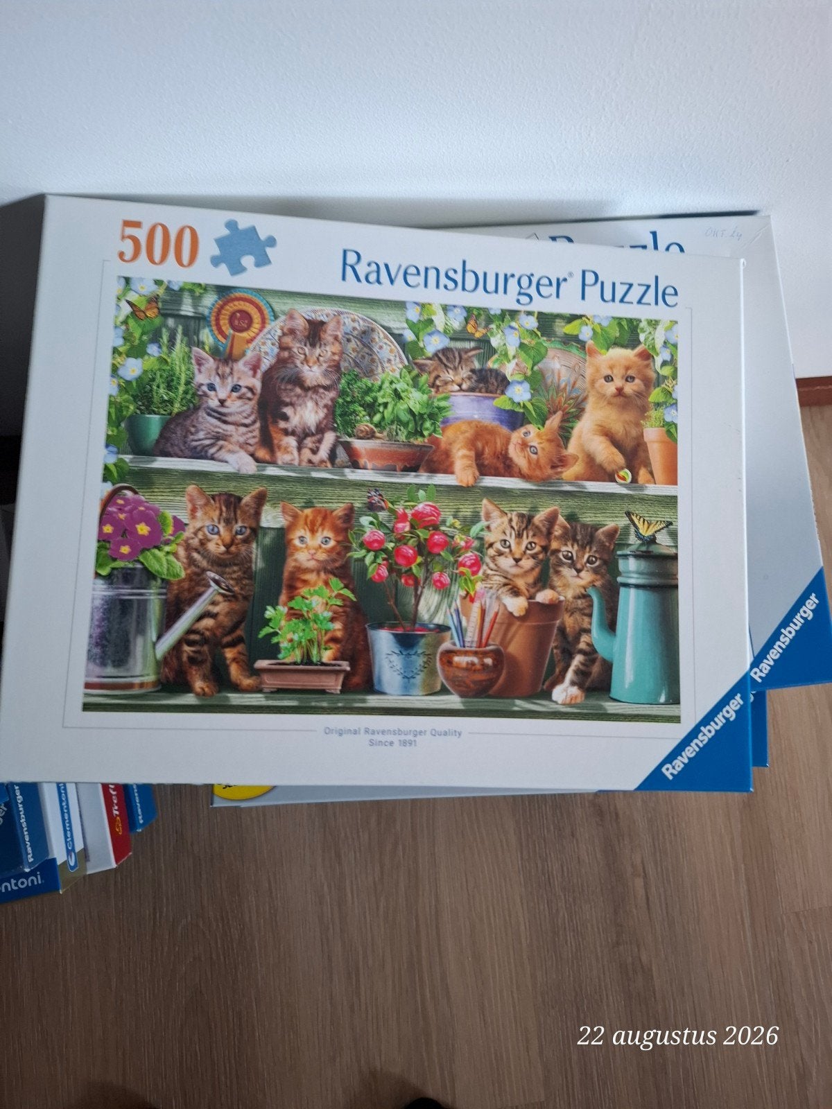 Ravensburger Legpuzzel 500 stukjes - Kittens in de tuin, Ophalen, Minder dan 500 stukjes, Gebruikt, Legpuzzel