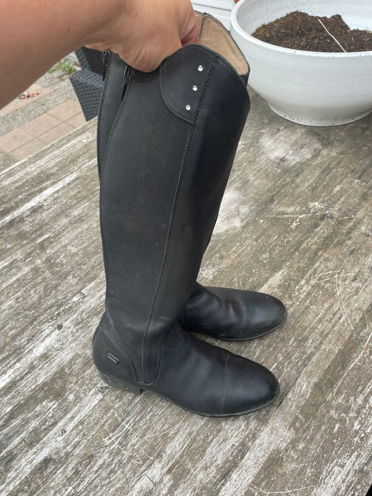Mooie kinder rijlaarzen, Dieren en Toebehoren, Paardrijkleding, Ophalen of Verzenden, Zo goed als nieuw, Dressuur, Schoeisel