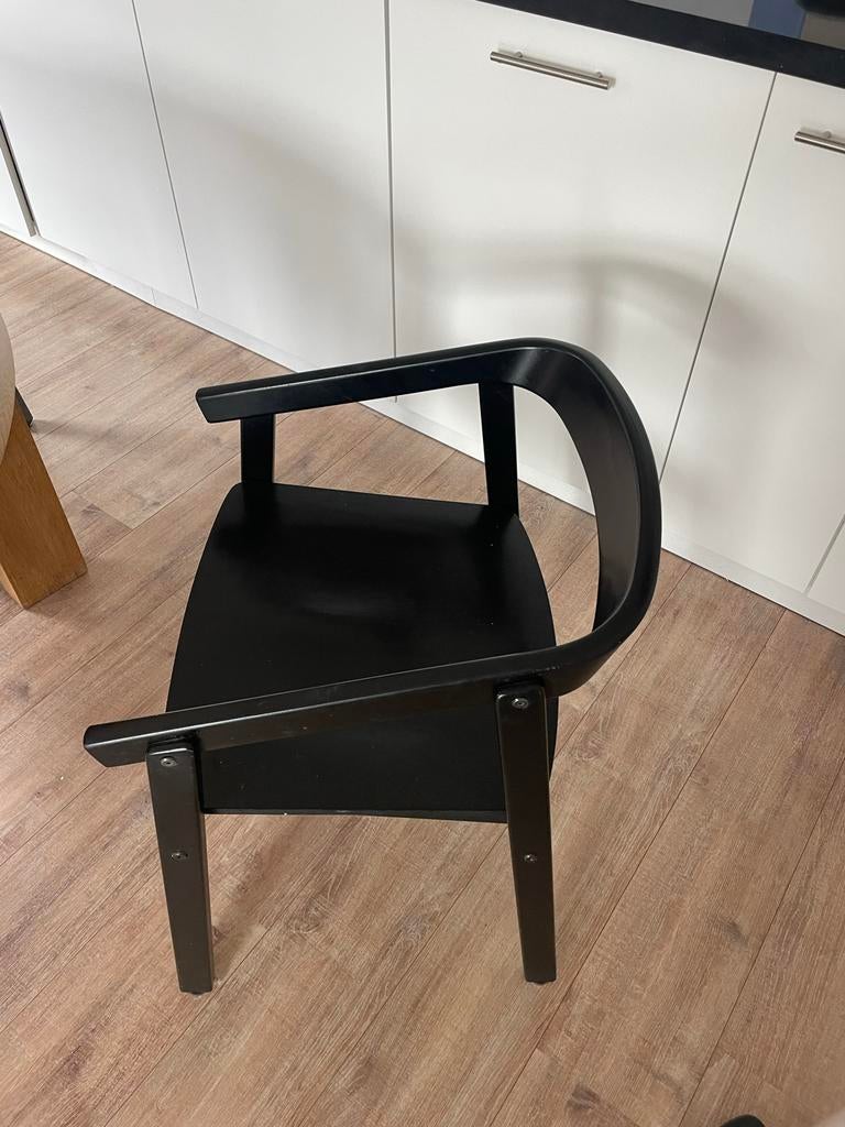 Zwarte stoelen in FEST stijl, Ophalen, Gebruikt, Zwart, Vier