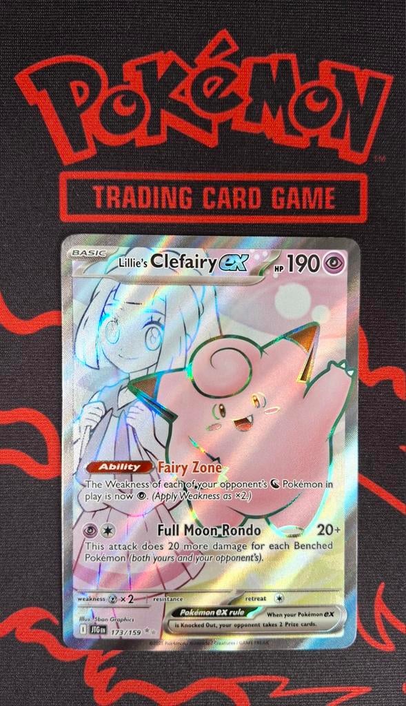 Lillie's Clefairy EX 173/159 Pokemon Kaart Journey Together, Ophalen of Verzenden, Zo goed als nieuw