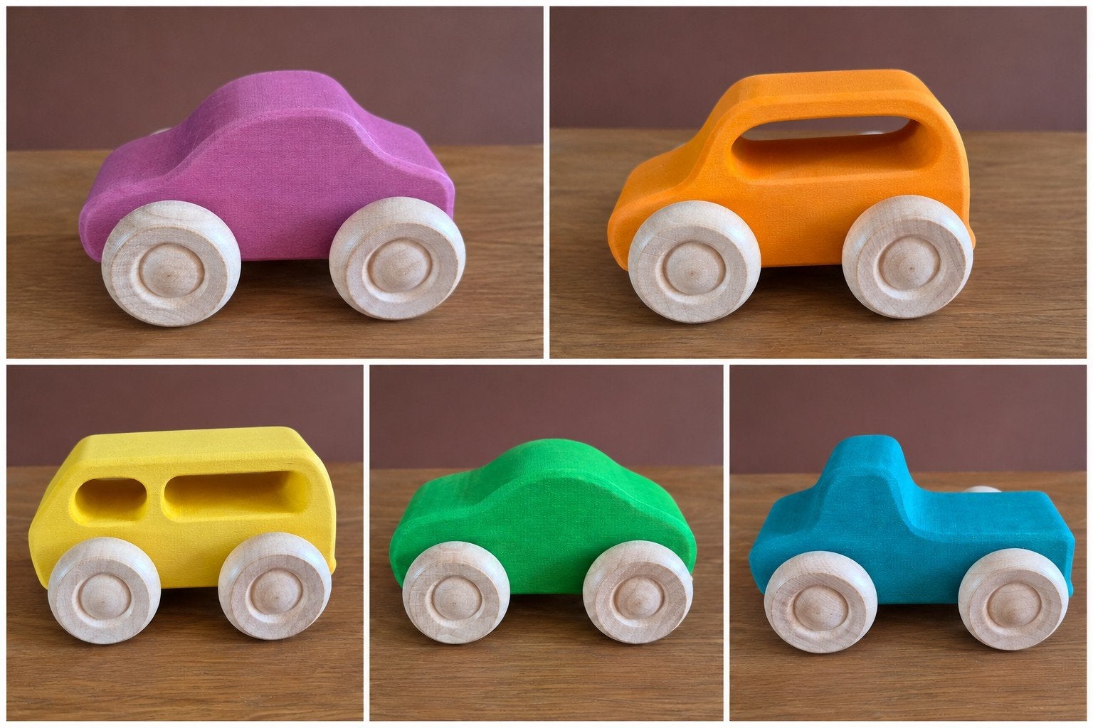 Nieuwe houten speelgoedauto's - diverse modellen, Ophalen of Verzenden, Nieuw