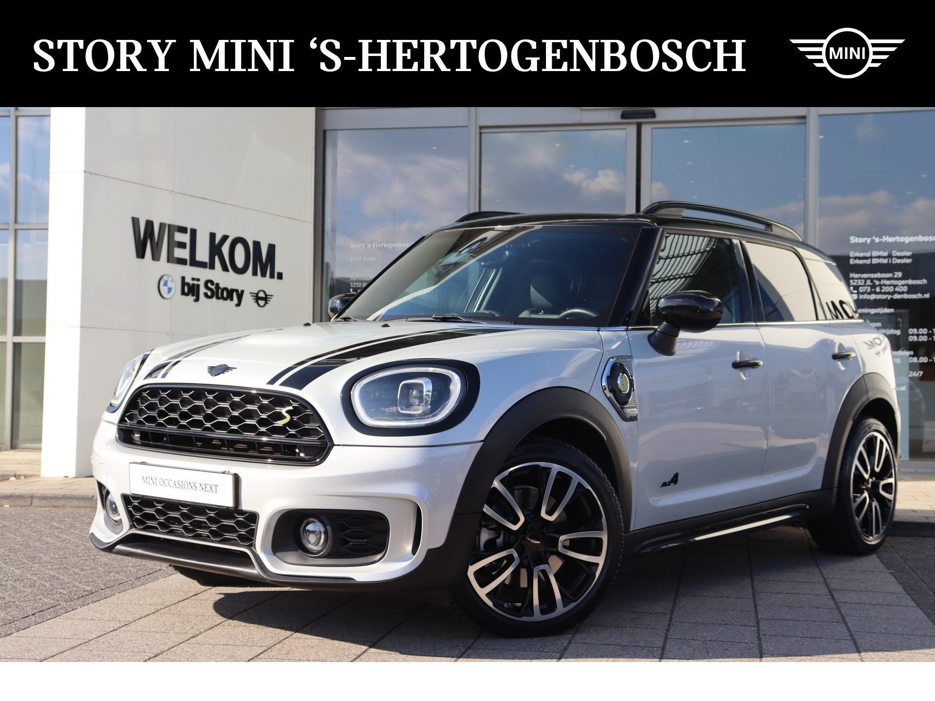 MINI Countryman Cooper SE ALL4 JCW Automaat / Achteruitrijca, Auto's, Mini, Dealer onderhouden, Gebruikt, Countryman, Met garantie (alle)