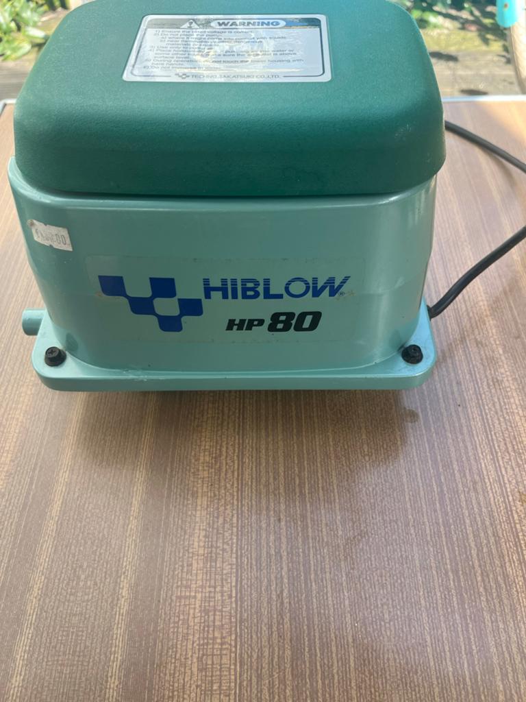 HIBLOW luchtpomp, type HP-80, Ophalen of Verzenden, Zo goed als nieuw, Vijverpomp