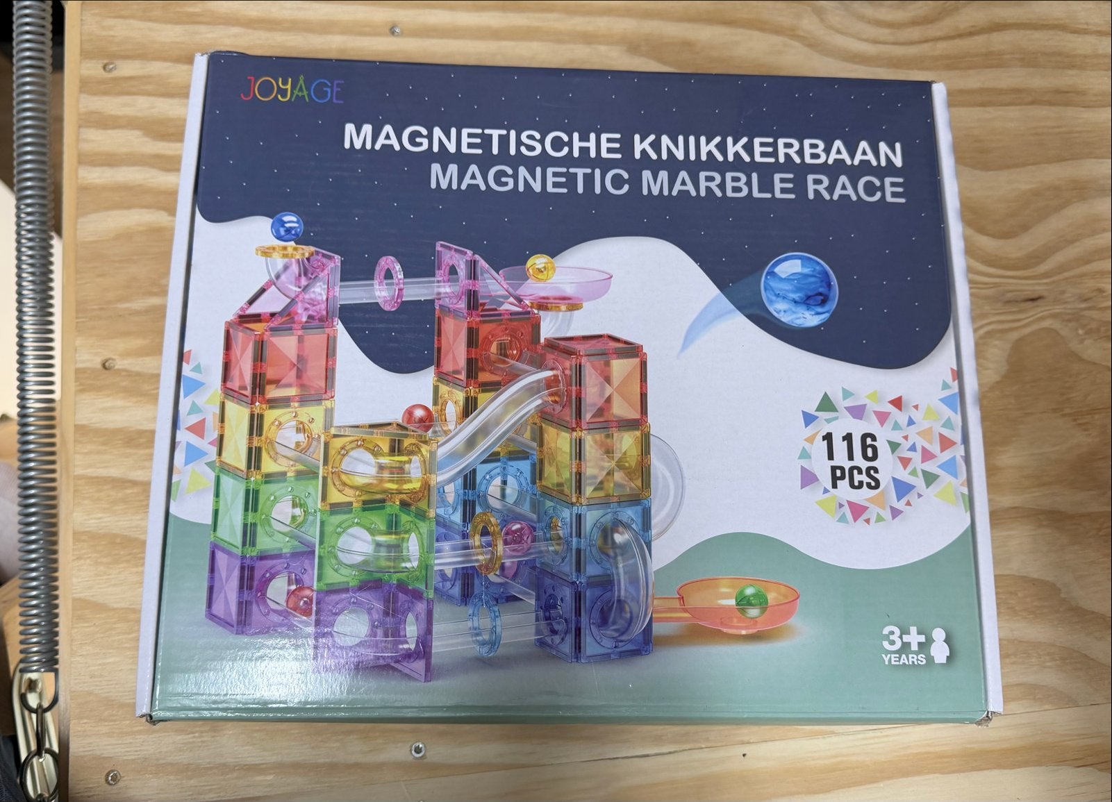 JOYAGE Magnetische Knikkerbaan - 116 Stuks, Ophalen, Zo goed als nieuw, Bouwen