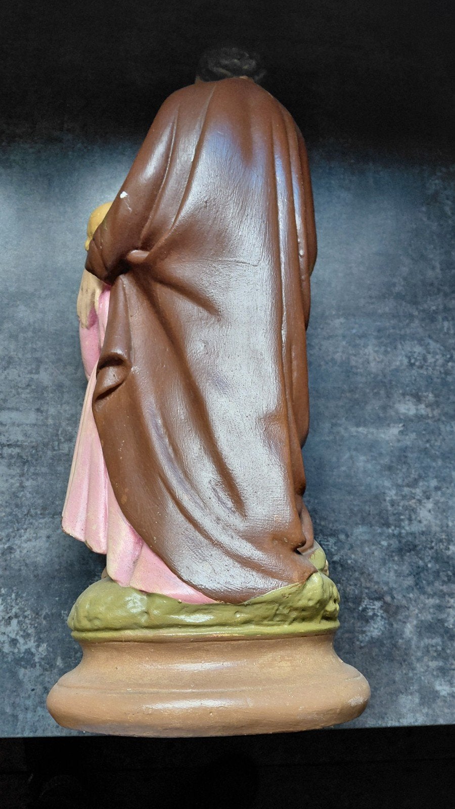 Vintage beeld Jozef met kindje Jezus - 45cm hoog, Antiek en Kunst, Antiek | Religie, Ophalen of Verzenden
