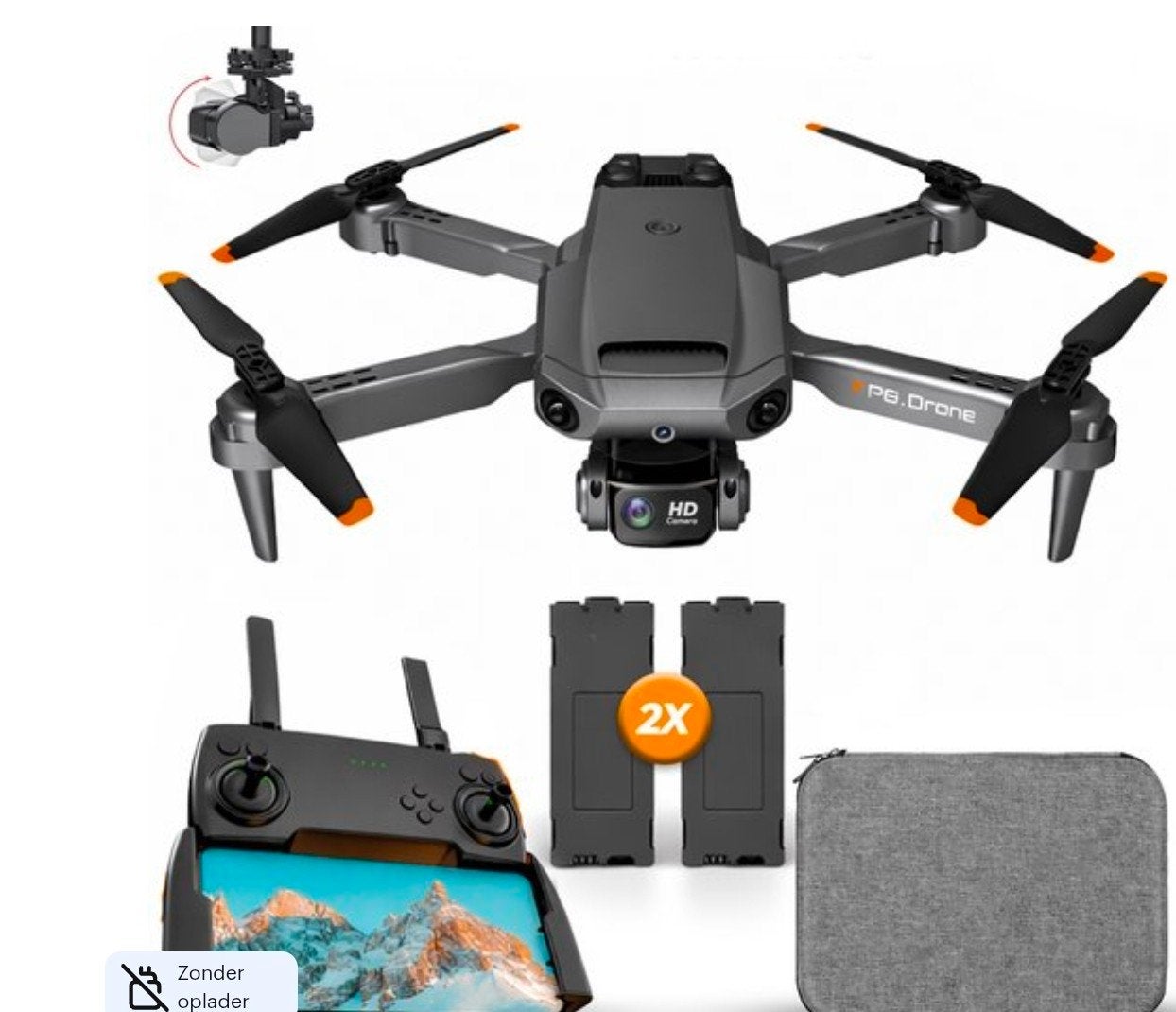 SefSay Cameradrone met Full HD Camera, 2 Accu's en Opbergtas, Ophalen of Verzenden