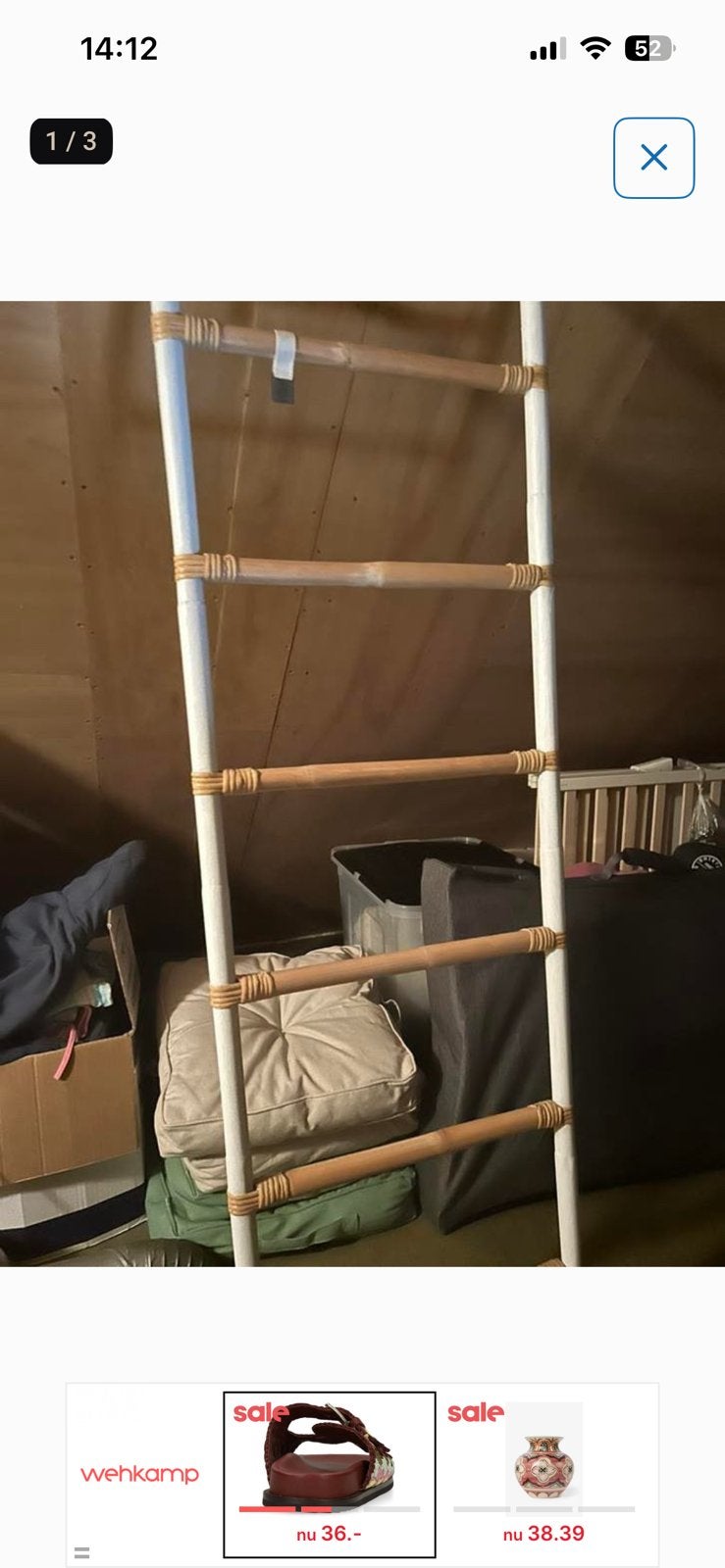 Bamboe decoratieladder van Riviera Maison, Ophalen, Zo goed als nieuw
