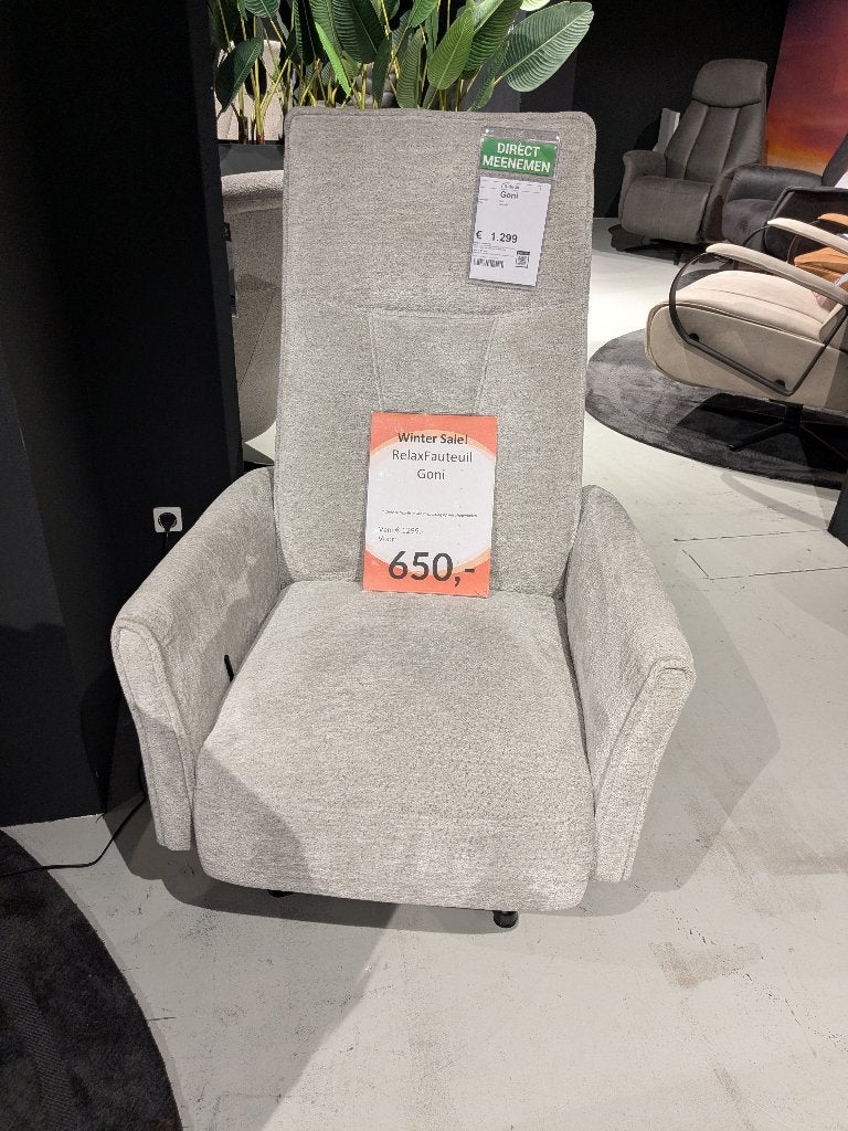 NIEUWE TOP RELAXFAUTEUIL VOOR ABSOLUTE SPOTPRIJS, Ophalen, MODERN, Nieuw, 75 tot 100 cm