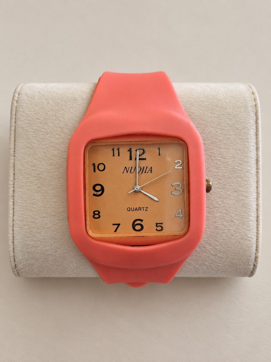 Roze NUDIA Quartz dameshorloge met siliconen band, Ophalen of Verzenden, Nieuw, Roze, Meisje