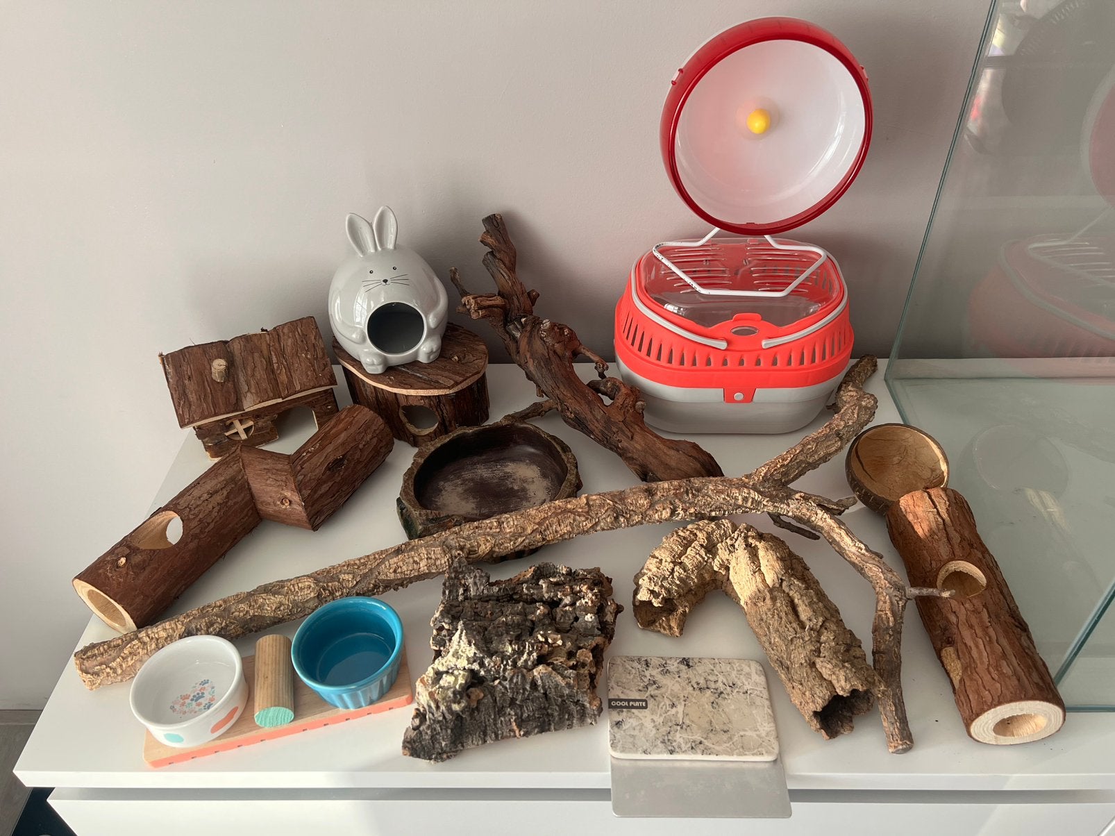 Hamster/Muis hok benodigdheden, Dieren en Toebehoren, Ophalen, Zo goed als nieuw, Loopwiel of Rad