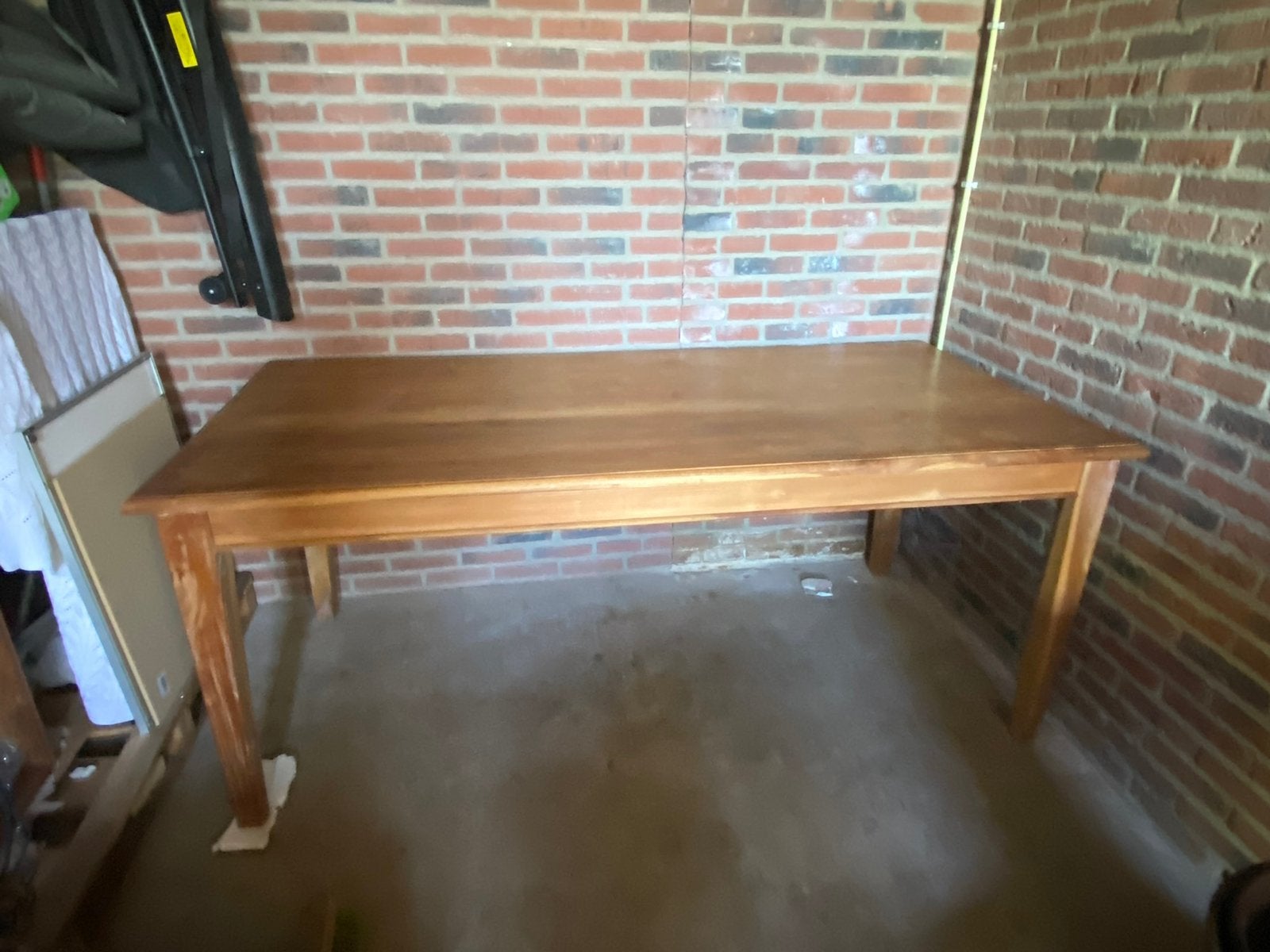 Eettafel teakhout, Huis en Inrichting, Ophalen, Gebruikt, Teakhout, 50 tot 100 cm