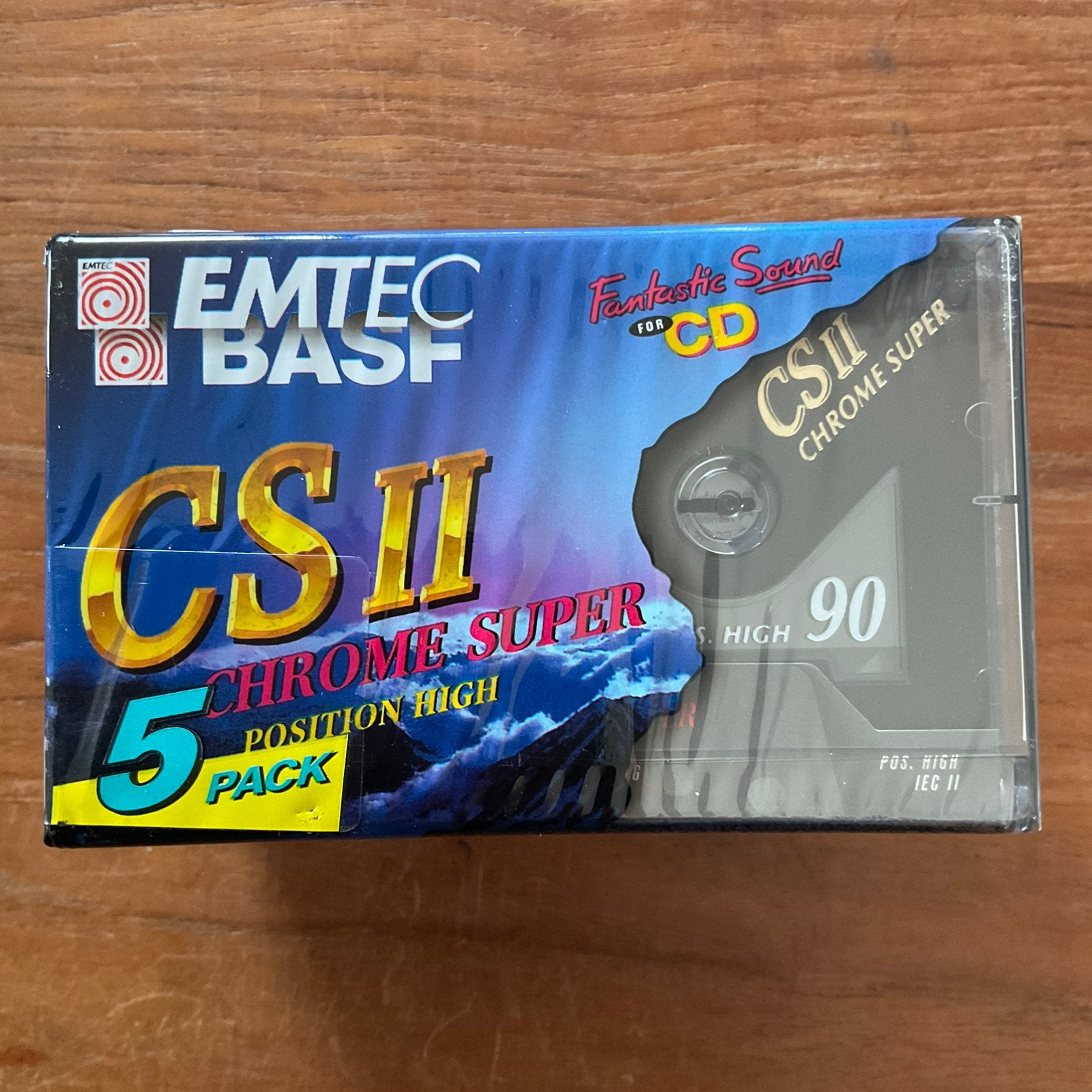 BASF CS II 90 , 5 pack, geseald, Cd's en Dvd's, Cassettebandjes, 2 t/m 25 bandjes, Overige genres, Ophalen of Verzenden, Nieuw in verpakking
