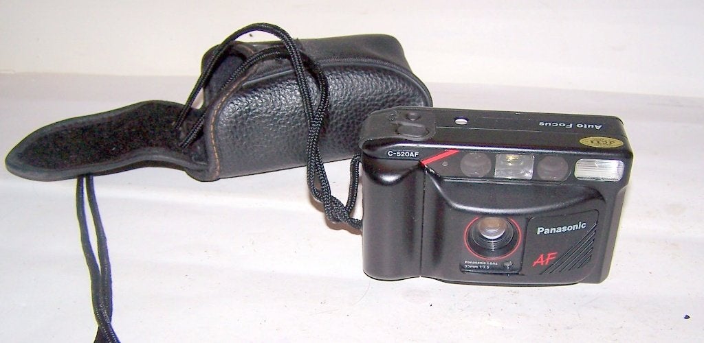 Mooie Panasonic C-520AF Mini met tasje. In zeer goede staat., Ophalen of Verzenden, Zo goed als nieuw, Compact, Overige Merken