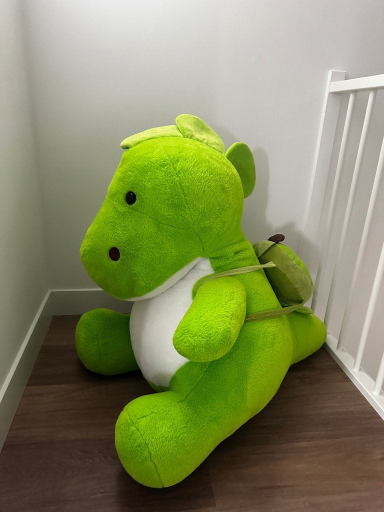 Grote knuffel- draak  ( 90 cm), Ophalen, Groen, Overige karakters, Overige typen