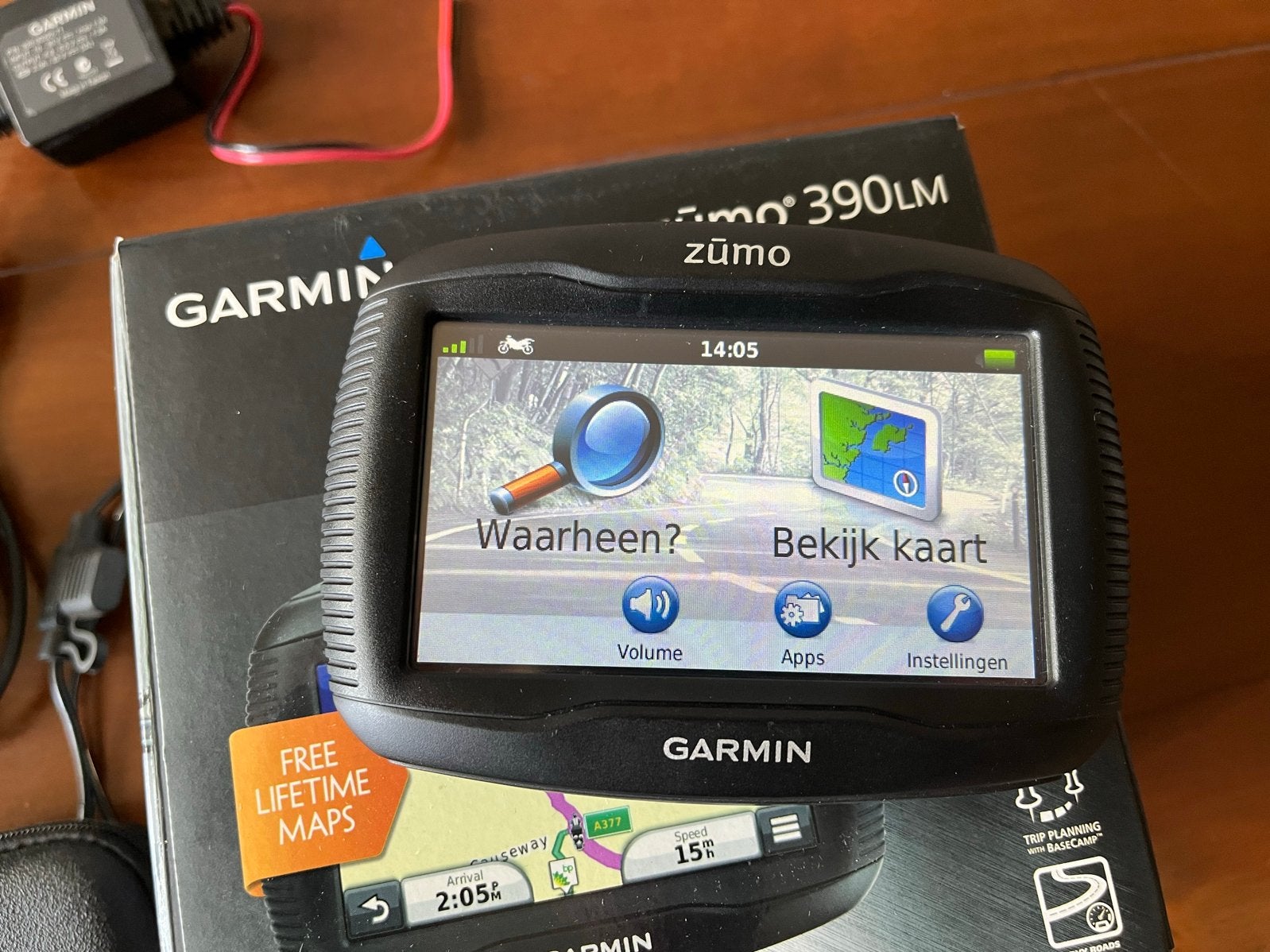 Garmin Zumo 390LM Motorfiets Navigatie met Lifetime Maps, Ophalen, Zo goed als nieuw