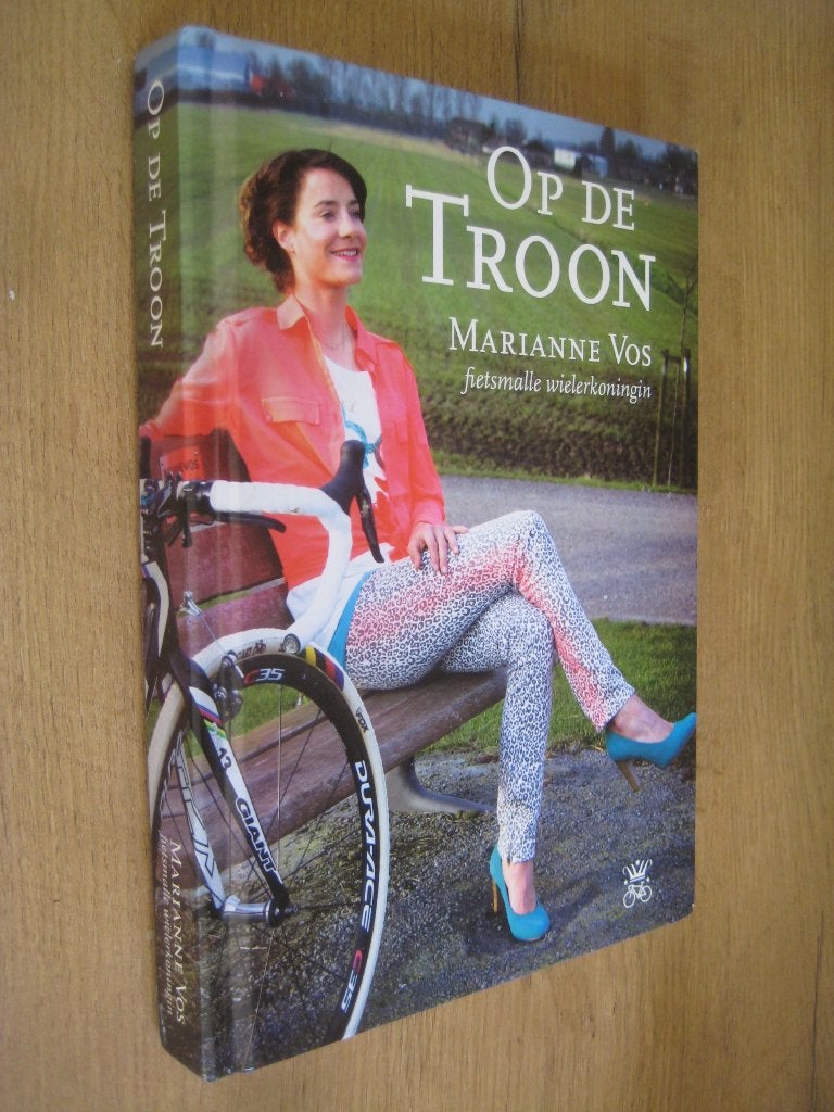 op de troon fietsmalle wielerkoningin - marianne vos, Ophalen of Verzenden, Zo goed als nieuw, Lopen en Fietsen