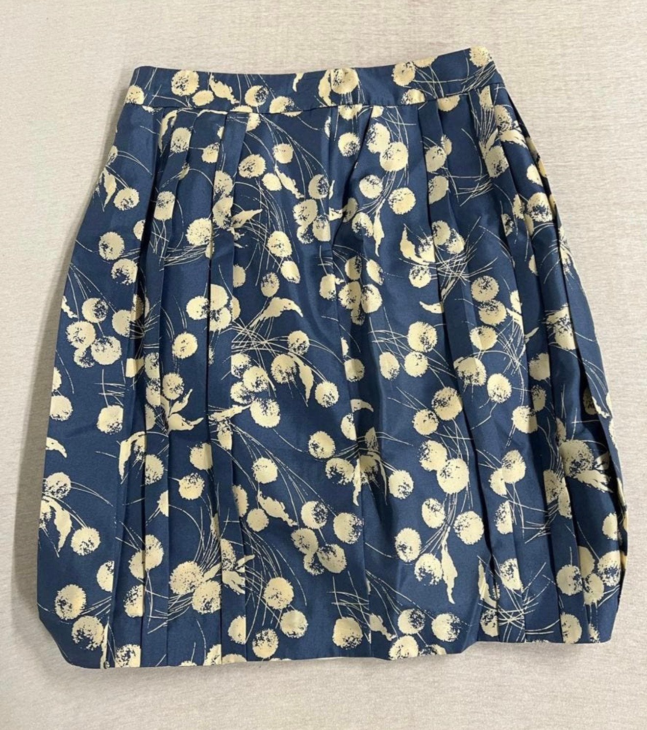 Boden Limited Edition ROK s Zijde Blauwe Dandelion Plooirok, S, Blauw, Ophalen of Verzenden, Zo goed als nieuw