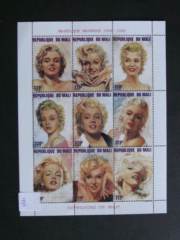 Marilyn Monroe Blokken, Verzenden, Postfris, Overige thema's