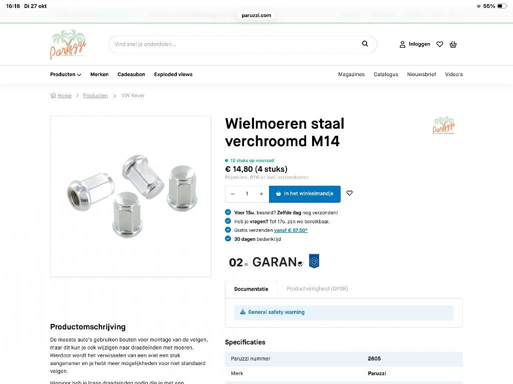 Volledige set voor 4x130 naar 5x130 voor kever naar Porsche, Ophalen of Verzenden, Nieuw, Oldtimer onderdelen