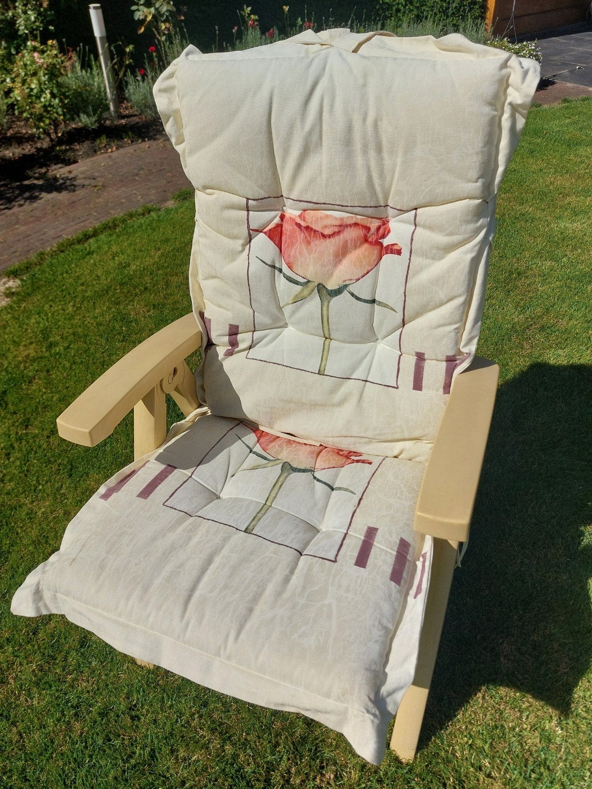 4x Cinderella Kussens  Hoge Stoelleuning - Goede Kwalitei, Ophalen, Overige merken, Gebruikt, Beige