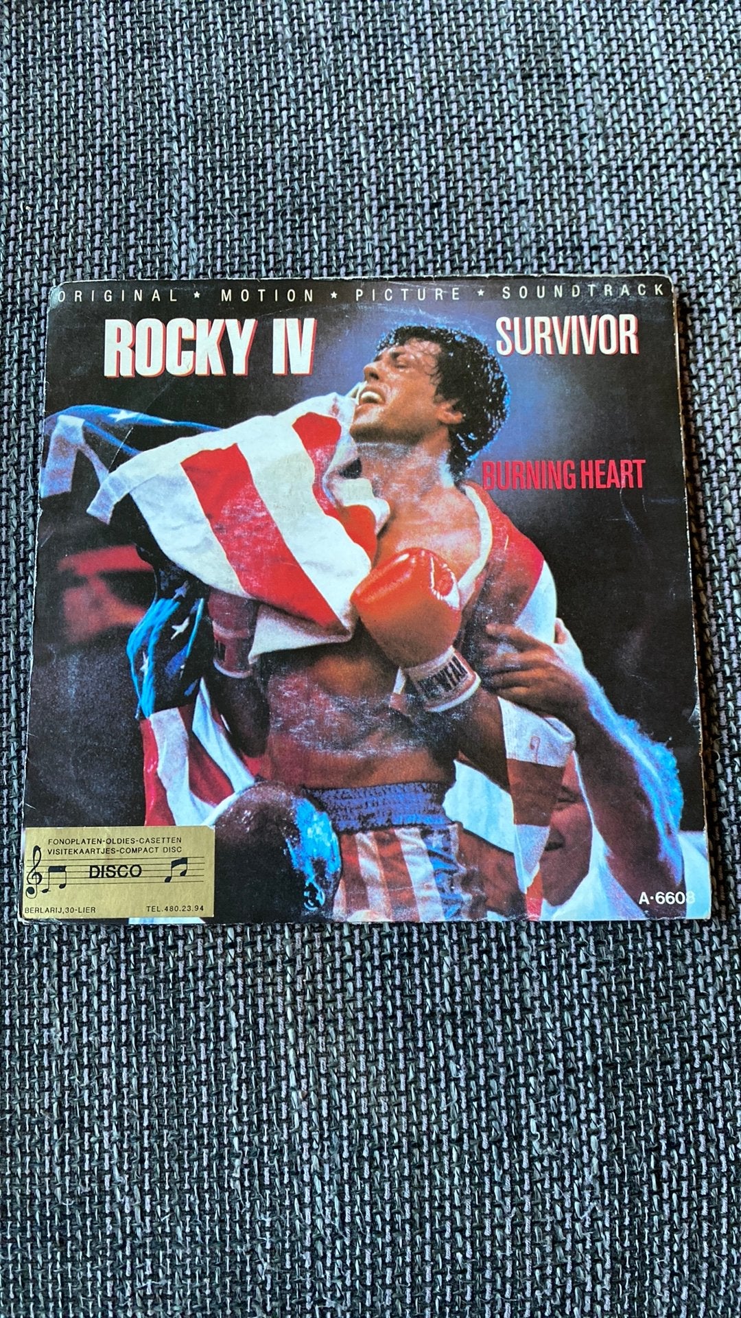 Vinyl single Survivor - Burning heart, Ophalen of Verzenden, Gebruikt, Rock en Metal