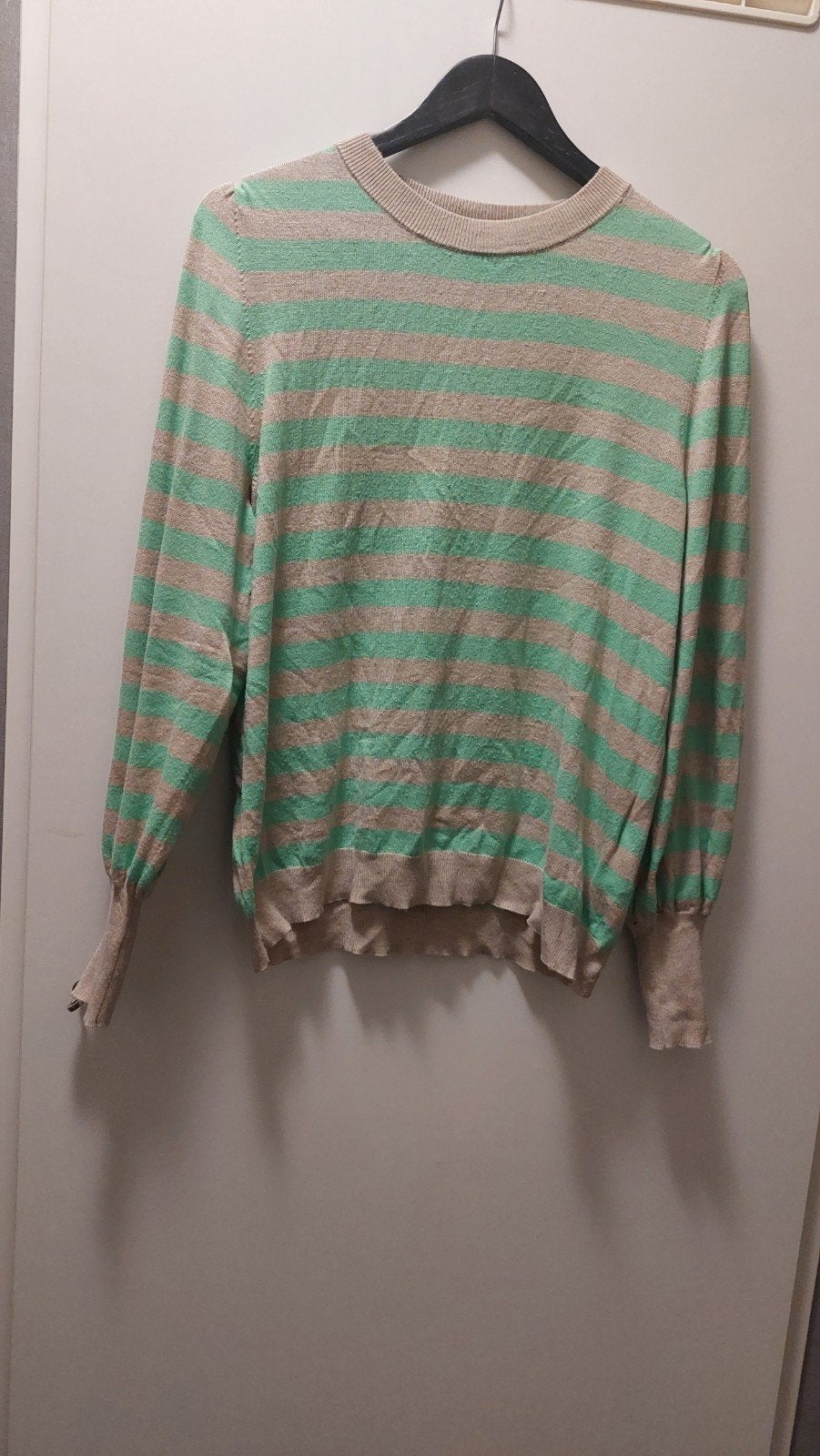 Kaffe 'Kalizzy' gestreepte trui maat 40 (L), Maat 38/40 (M), Kaffe, Beige, Ophalen of Verzenden