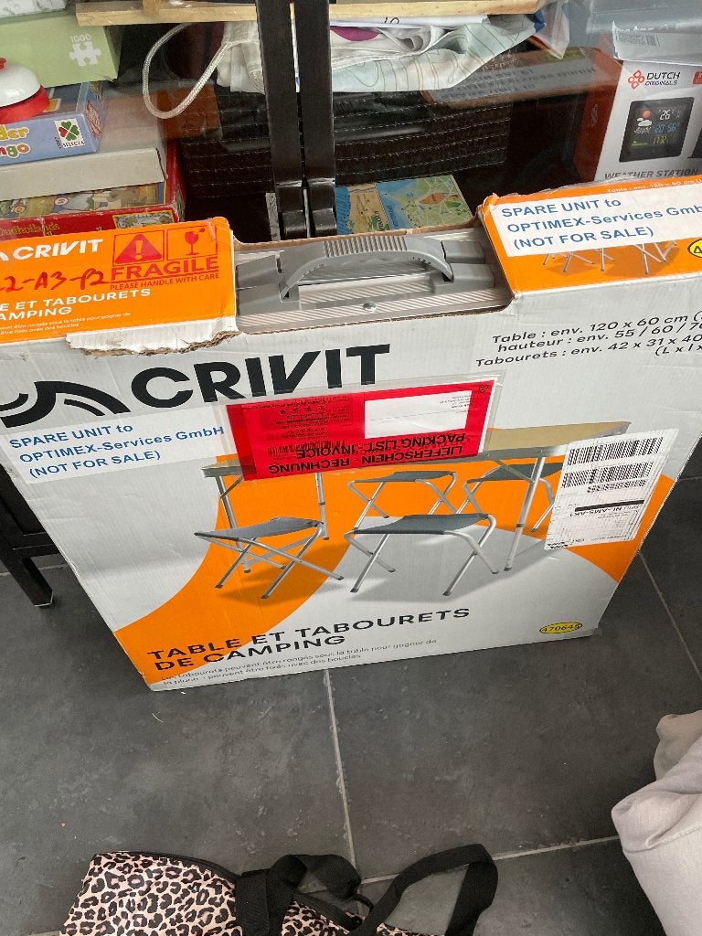 Campingtafel, Ophalen, Nieuw, Campingtafel
