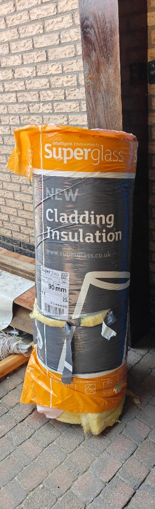 Nieuwe Rol Superglass Cladding Mat 40 isolatie glaswoll, Overige materialen, Nieuw, 15 m² of meer, Ophalen