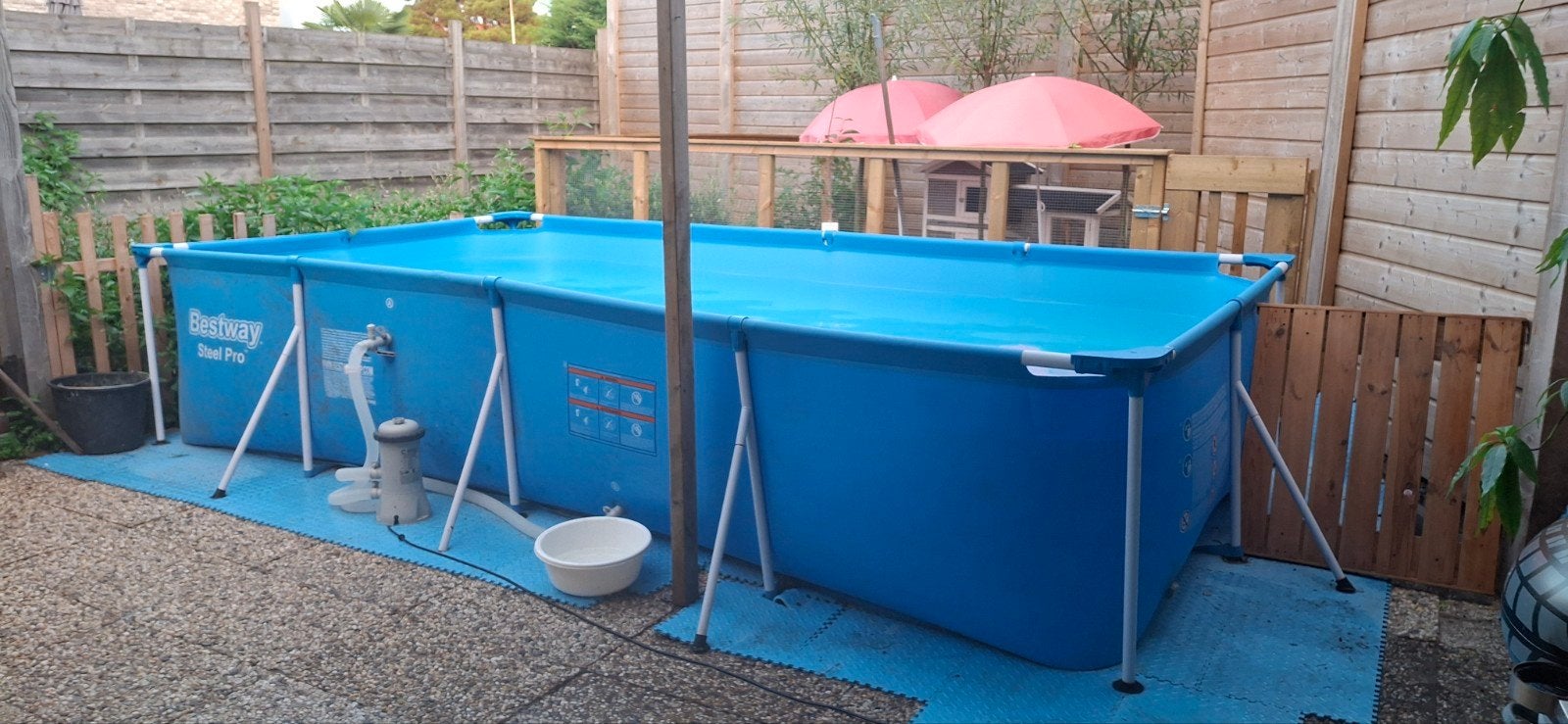 Bestway Steel Pro zwembad, helemaal compleet, Ophalen, Opzetzwembad, Rechthoekig, Minder dan 80 cm