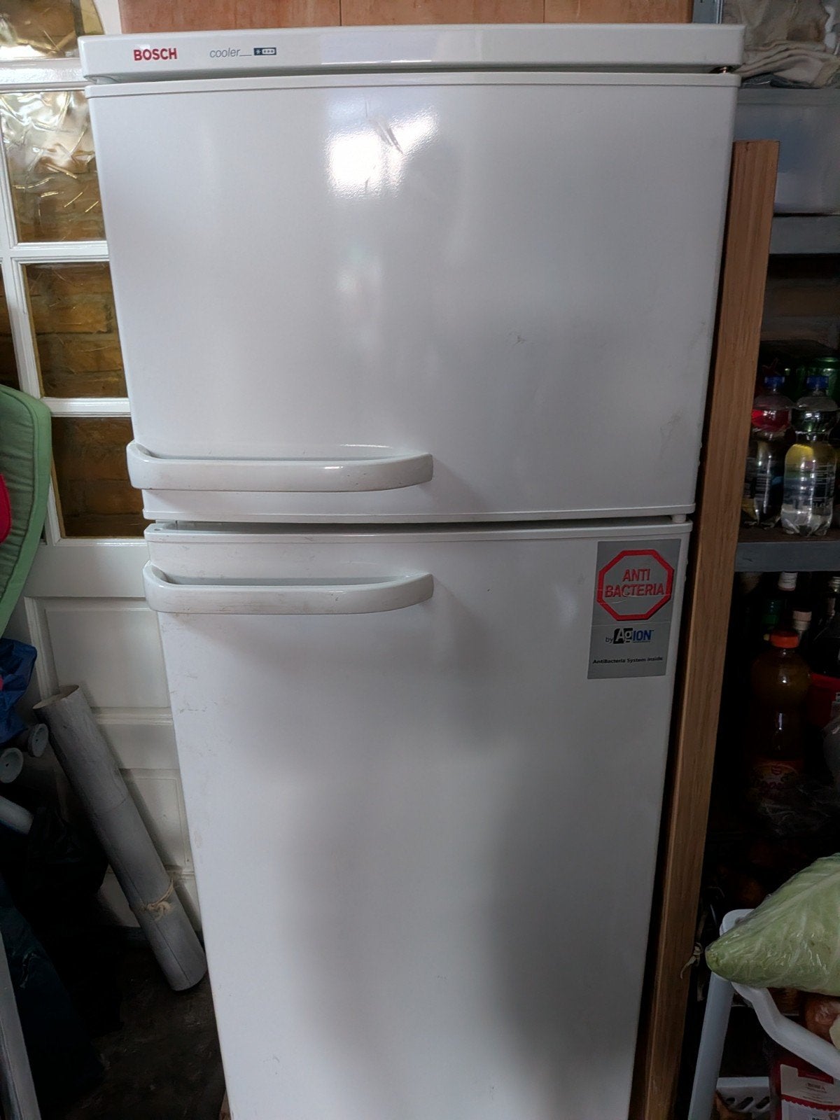 Bosch cooler fridge, Ophalen, Gebruikt, 120 tot 140 cm, 200 liter of meer
