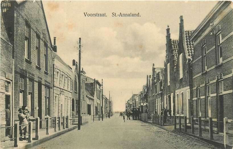 380-712-003 St Annaland Voorstraat, Verzenden, Voor 1920, Zeeland