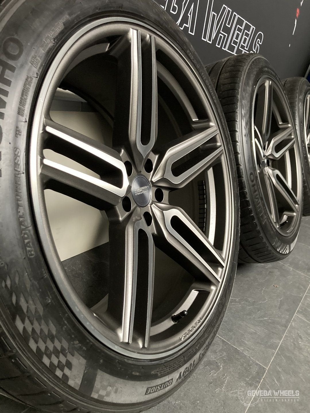 21” Vossen HF-1 Audi Etron S Sportback velgen + banden 5x112, Gebruikt, -, 285 mm, -