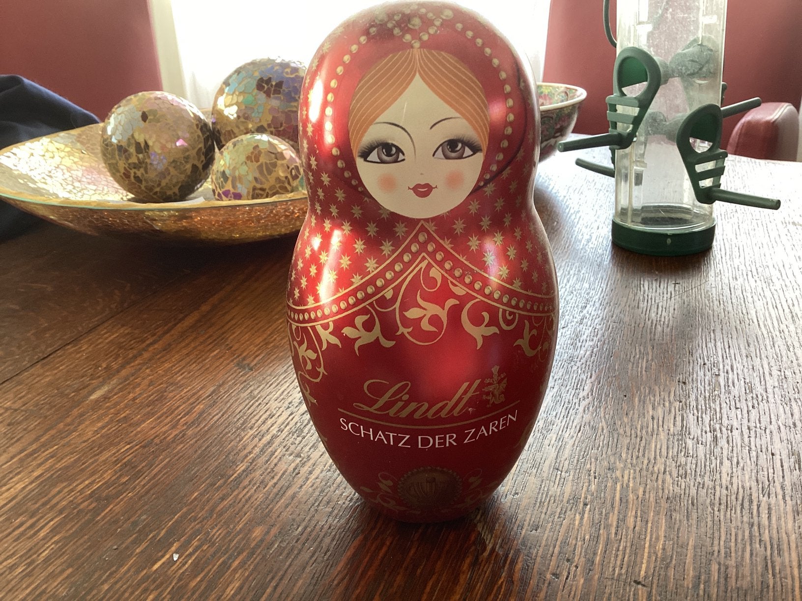 Matroeska blik Lindt // hoog 16 cm, Verzamelen, Ophalen of Verzenden, Zo goed als nieuw, Overige