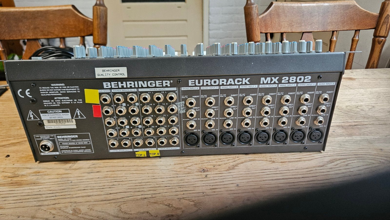 Behringer Eurorack MX 2802 Mengpaneel, Muziek en Instrumenten, Mengpanelen, Ophalen of Verzenden, Gebruikt, 20 kanalen of meer