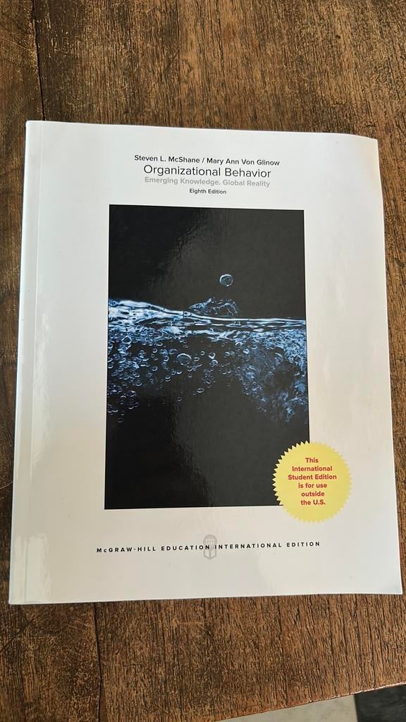 Organizational Behavior, Ophalen of Verzenden, Zo goed als nieuw