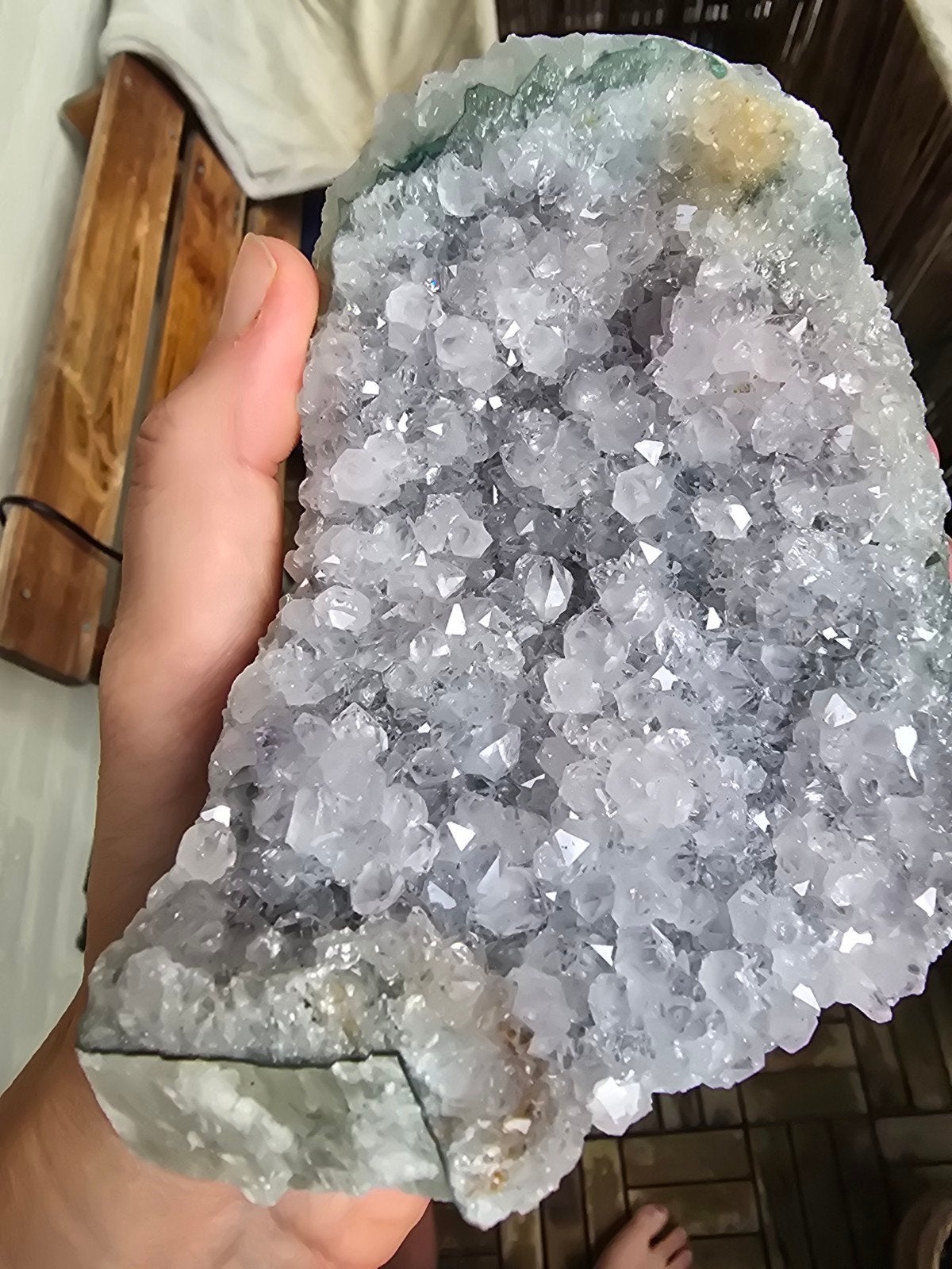 Apofylliet cluster, Verzamelen, Mineralen en Fossielen, Ophalen of Verzenden, Mineraal
