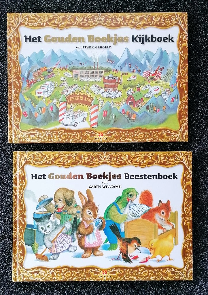 Gouden boekjes prentenboeken (2x) in A4 formaat - ZGAN., Boeken, Ophalen of Verzenden, Zo goed als nieuw, Diverse auteurs, Prentenboek