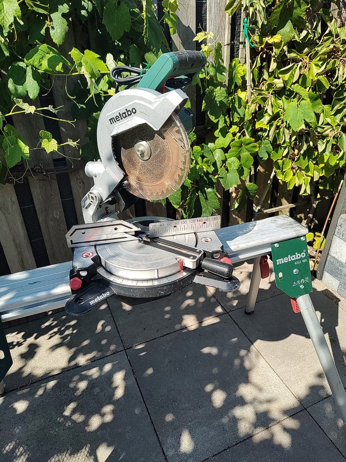 Metabo Afkortzaag KS 216 M Lasercut, Ophalen, Gebruikt, 70 mm of meer, Afkortzaag