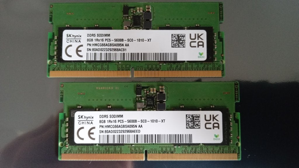 SK Hynix 16GB DDR5-5600 SO-DIMM – 2x8GB (m2446954209) — RAM
